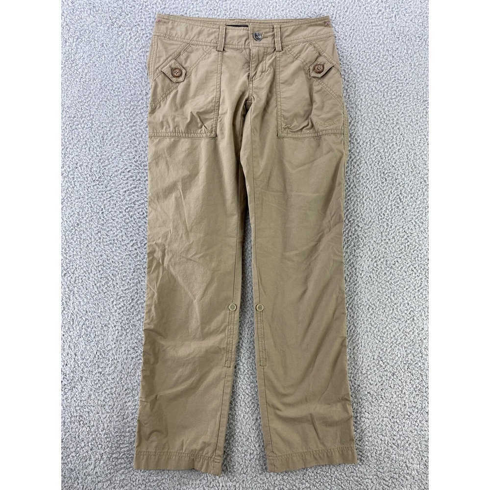 Marmot Cargo Pants Womens 2 Beige Hiking Stretch Roll Up Lightweight Outdoor